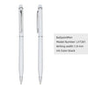 Hot selling metal ballpoint pen stylus pen aluminium promotional advertising ball pen with logo