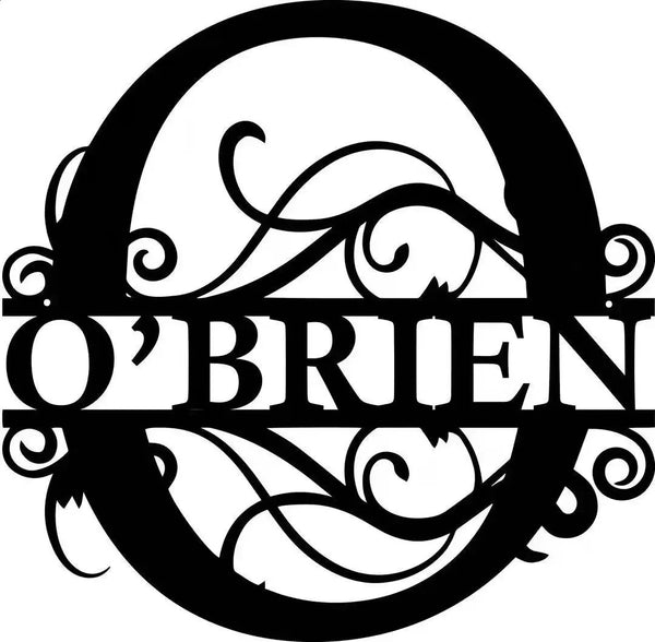 Personalized Name Metal Iron Monogram Sign Custom Outdoor Hanging Family Name Sign Garden Door Sign Wedding Party Wall Iron Decor