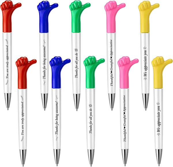 Thumbs up Ballpoint Pens Hand Gesture Fun Pens Appreciation Pens (25PCS)