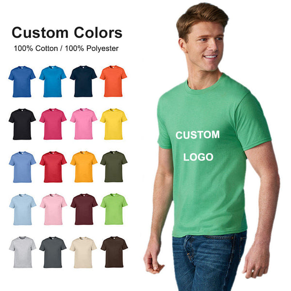 High Quality T Shirt 100% Cotton White T Shirt Blank Wholesale Plain Tshirt For Men Plus Size Men's T-shirt Custom Tshirt Cotton