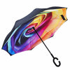 Wholesale Custom C Handle Windproof Reverse Invert Umbrella Double Layer Umbrella