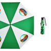 Customize manual open black portable gift custom logo rain compact travel 3 fold umbrella folding