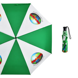 Customize manual open black portable gift custom logo rain compact travel 3 fold umbrella folding