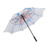 Fiberglass sunshade large design custom branded logo windproof big promotional customized golf umbrella with logo