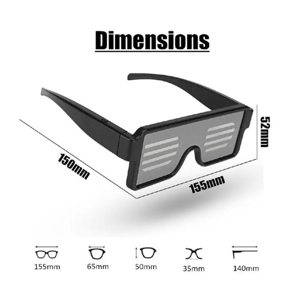 LED luminous glasses party supplies lights party glasses concert bar music festival Glow Led Light Up glasses