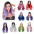Wholesale Heat Resistant Colorful Synthetic Hair Wigs Long Curly Wavy Cosplay Party Ombre Wigs for Women