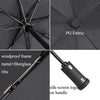 Lightweight Compact Travel Automatic Open Close Torch Handle LED Flashlight Folding Umbrella