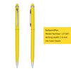 Hot selling metal ballpoint pen stylus pen aluminium promotional advertising ball pen with logo