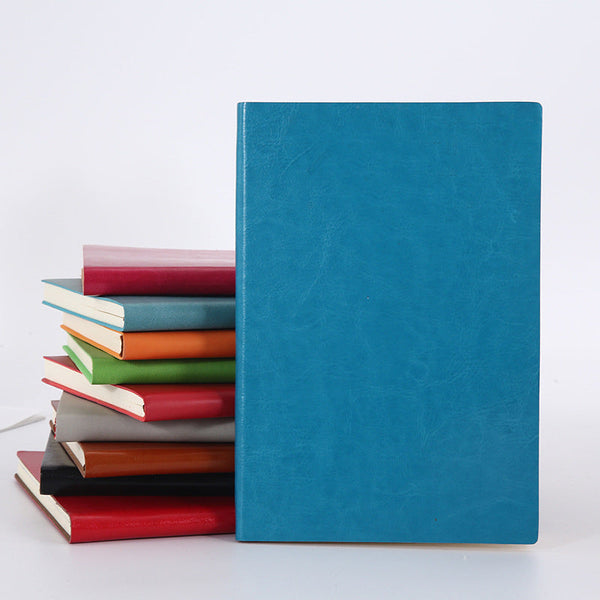 Luxury high quality hardcover daily agenda notebook A5 printed logo custom PU leather diary