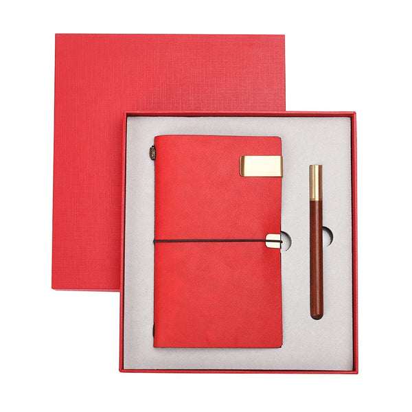 Luxury office Pen and PU Leather sets give aways Business Notebook Corporate Gift Set for women men