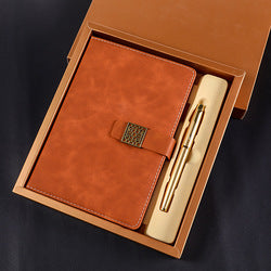 Luxury office Pen and PU Leather sets give aways Business Notebook Corporate Gift Set for women men