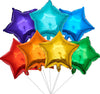 18 Inch Star Foil Balloons, 21pcs Multi Mylar Helium Balloons Rainbow Balloons for Party Decoration