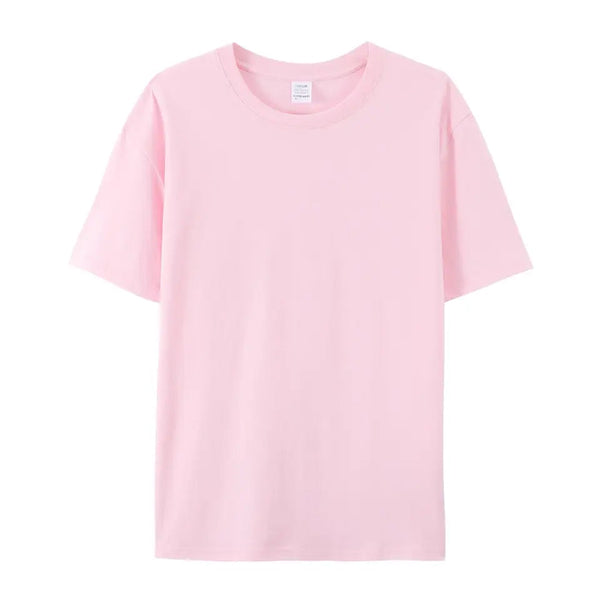 High Quality Stock Pure Color 100 % Cotton Men T Shirts Summer Round Neck Custom Shirts Clothes