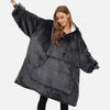 Wholesale wearable oversized sweatshirt blanket sherpa hoodie blanket