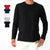 180g fashion round neck men pullover t-shirt name brand men's long sleeve customized shirt