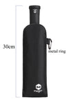 Lightweight Compact Travel Automatic Open Close Torch Handle LED Flashlight Folding Umbrella