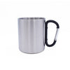 Custom printing camper sublimation handle religious mugs stainless steel cup campfire camping metal carabiner mug