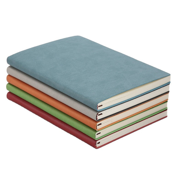 Luxury high quality hardcover daily agenda notebook A5 printed logo custom PU leather diary