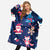 Wholesale wearable oversized sweatshirt blanket sherpa hoodie blanket