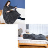Lightweight oversized pocket wearable blankettv blanket hoodie with sleeves