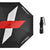 Customize manual open black portable gift custom logo rain compact travel 3 fold umbrella folding