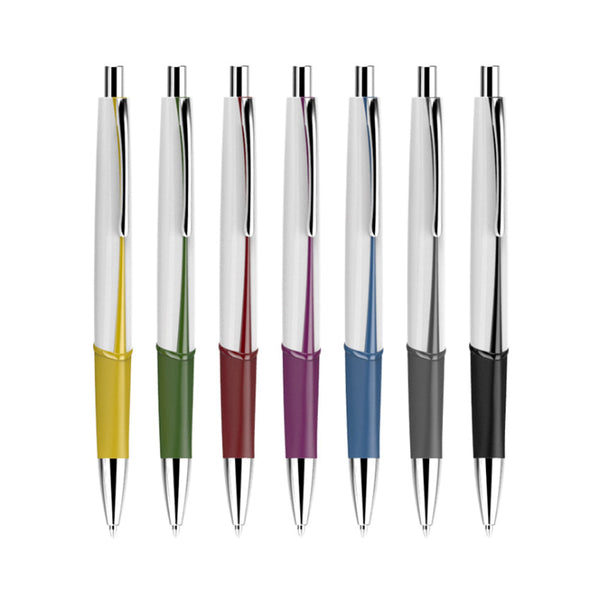 Promotional Custom Logo Printing good quality colorful press plastic ball point pen