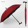 Long Handle Automatic Crutch Umbrella Walking Cane Stick Umbrella