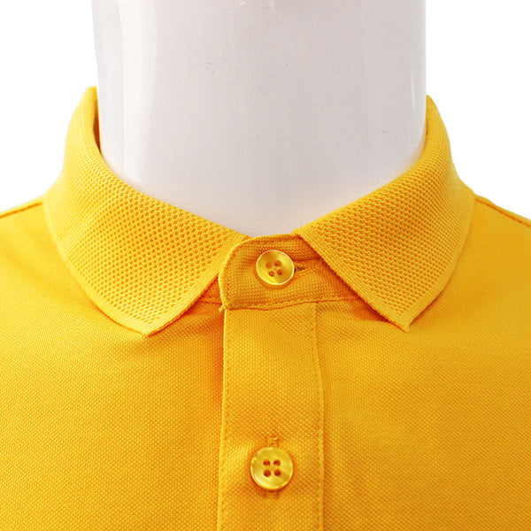 Promotional Shirt Yellow Short Sleeve Unisex Casual Quick Dry Sport Cotton Polos Shirt