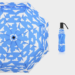 Personalize manual open ladies shade portable sun women foldable 3 fold umbrellas for the rain