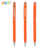 Hot selling metal ballpoint pen stylus pen aluminium promotional advertising ball pen with logo