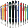 Promotional Metal Aluminum Rod Spraying 2 In1 Press Type Touch Screen Pen Promotion Gift Advertising Custom Ballpoint Pen