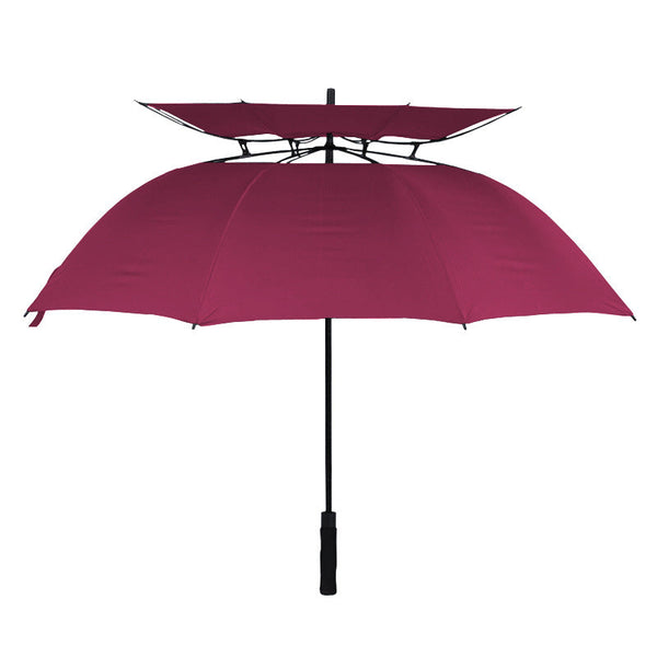 Commercial Auto Open Vented Oem Rpet Design Golf Umbrella Custom Logo Double Waterproof Umbrella