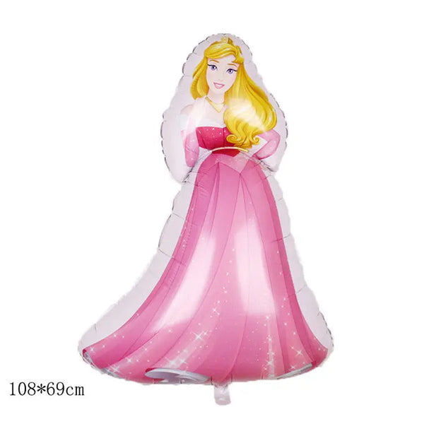 Princess theme Sleeping Beauty Doll Frozen Foil Helium foil balloon for girls Birthday Party Decoration