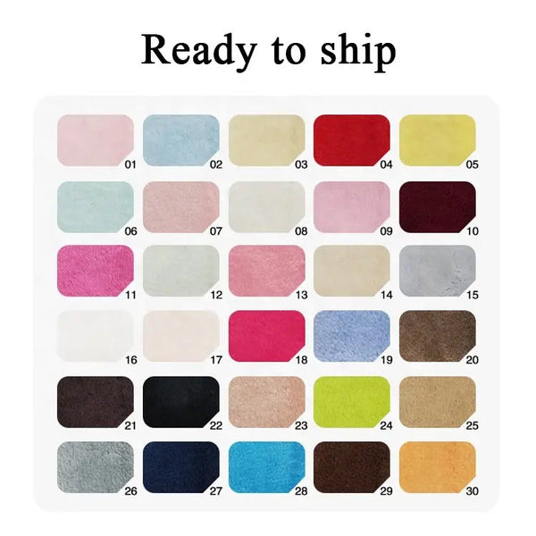 Super soft luxurious pure color plush blanket microfiber blanket flannel blanket