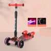 Scooter spray new wholesale 3 wheel Flashing cool Folding children electric kick water spray kids scooter with spray led lights