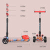 Scooter spray new wholesale 3 wheel Flashing cool Folding children electric kick water spray kids scooter with spray led lights