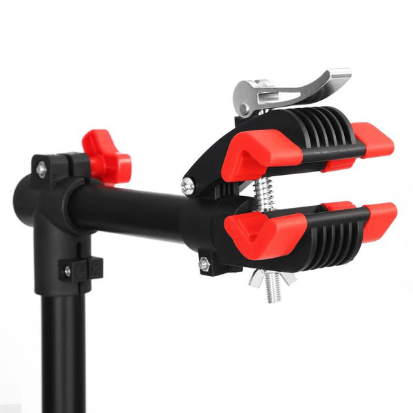 Quick Release Bike Repair Stand Steel Stable with Tool Tray