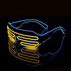 Civi Party Luminous Led Glasses Light Glasses Halloween Glass Decorative Cool Costume Halloween Party Glasses