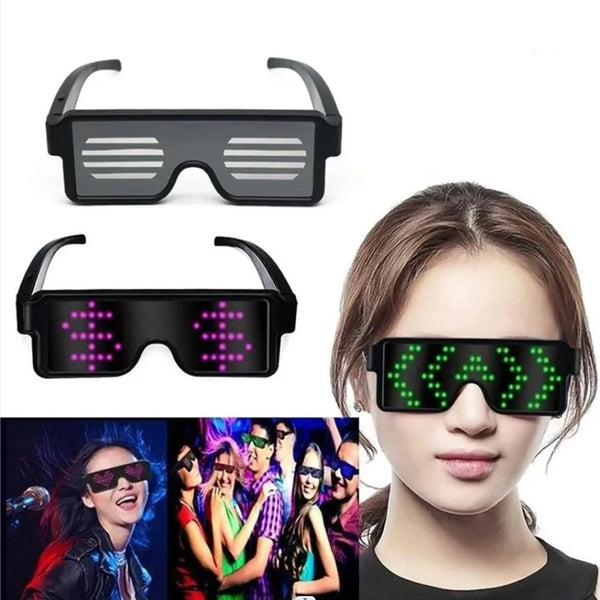 LED luminous glasses party supplies lights party glasses concert bar music festival Glow Led Light Up glasses