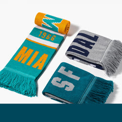 Comfortable General Waterproof Breathable Screen Printing Sublimation Satin Football Fan Scarf