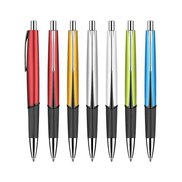 Promotional Custom Logo Printing good quality colorful press plastic ball point pen