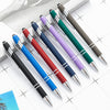 Promotional Metal Aluminum Rod Spraying 2 In1 Press Type Touch Screen Pen Promotion Gift Advertising Custom Ballpoint Pen