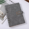 Luxury Gifts Promotional Business Office Style Fabric Imitation Leather Cover Detachable A5 Loose Leaf Notebooks