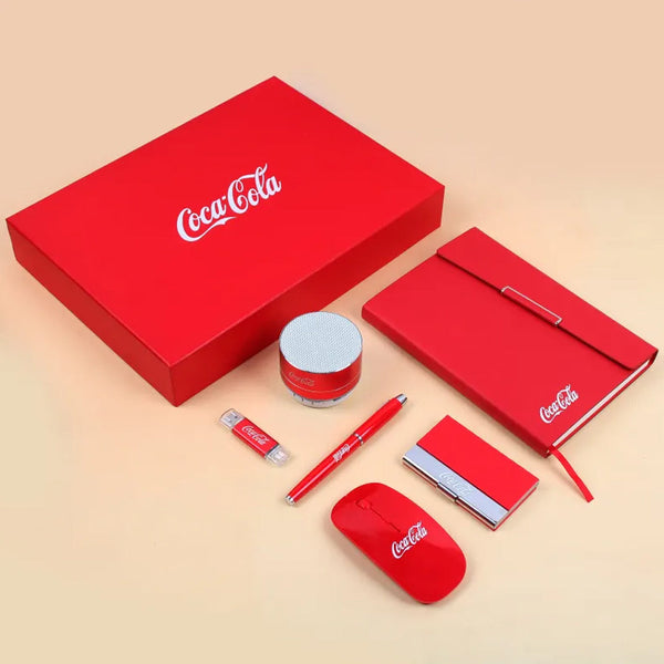 6 in 1 Luxury Promotion Business Gift Sets Branding Gift Ideas Business Corporate Souvenirs Event Stationery Sets