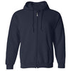 Custom Printing 285g 50% Cotton 50% Polyester Fabric New Style Full Zip Up Men's Hoodie