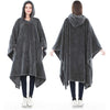 Lightweight oversized pocket wearable blankettv blanket hoodie with sleeves