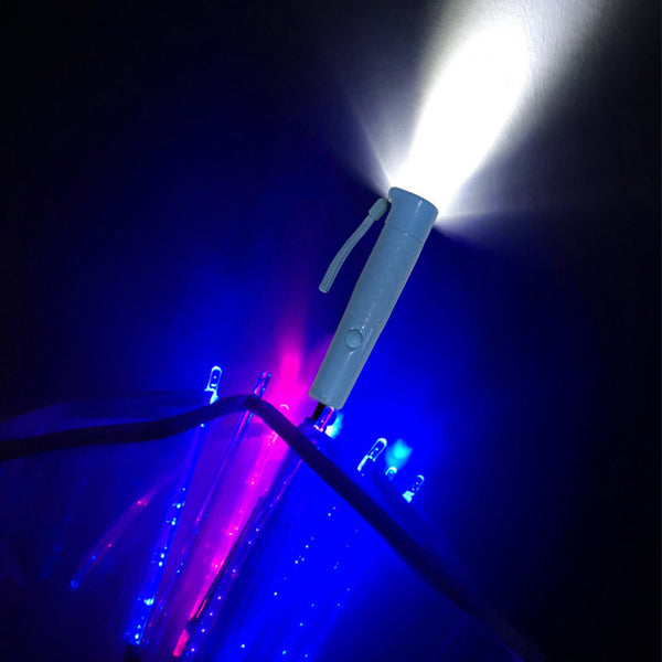 Printed Flashlight LED Lighting Bubble Dome Oversized Transparent Custom Clear Umbrella