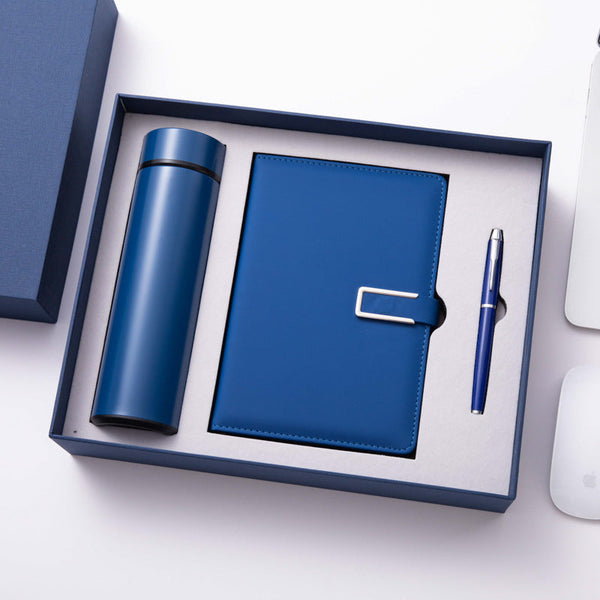 Premium Quality Practical Luxury Corporate Giveaways 500ml Stainless Steel Thermos Cup Sign Pen Notebook Gift Set