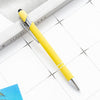 Promotional Metal Aluminum Rod Spraying 2 In1 Press Type Touch Screen Pen Promotion Gift Advertising Custom Ballpoint Pen