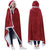 Oversized flannel sherpa hooded blanket wearable fleece blanket with hand pockets